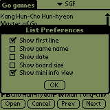 [List Preferences]